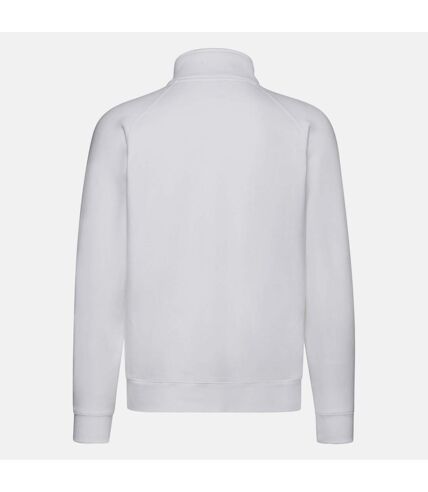 Sweatshirt à fermeture zippée homme blanc Fruit of the Loom