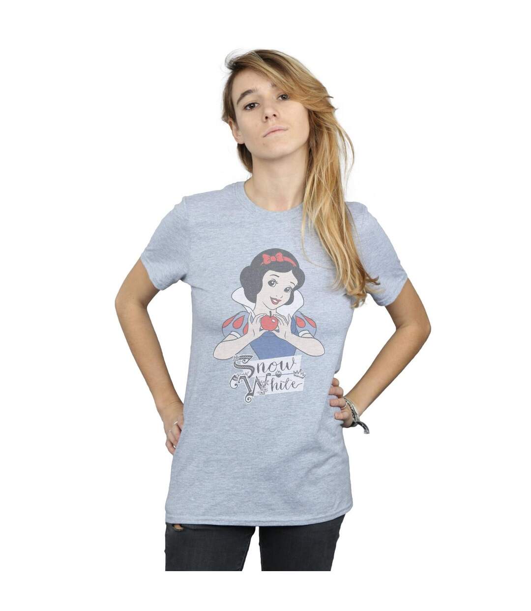 Disney Princess - T-shirt SNOW WHITE APPLE - Femme (Gris chiné) - UTBI42644-2