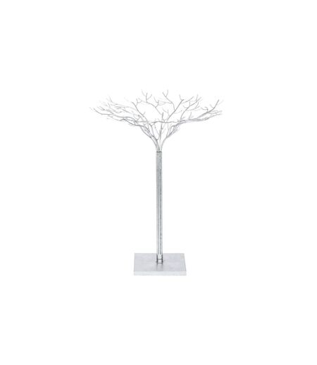 Statuette Déco en Fer Forgé Arbre 80cm Argent