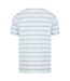 T-shirt adulte blanc / outremer clair Front Row-2