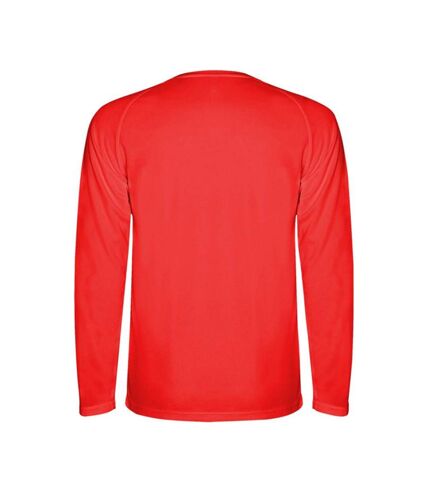 Mens montecarlo long-sleeve sports t-shirt rouge Roly