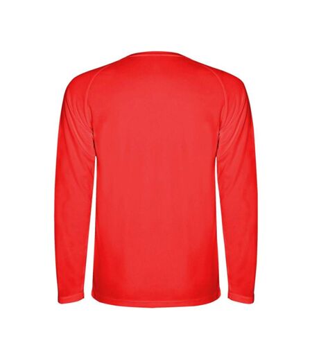 Mens montecarlo long-sleeve sports t-shirt rouge Roly