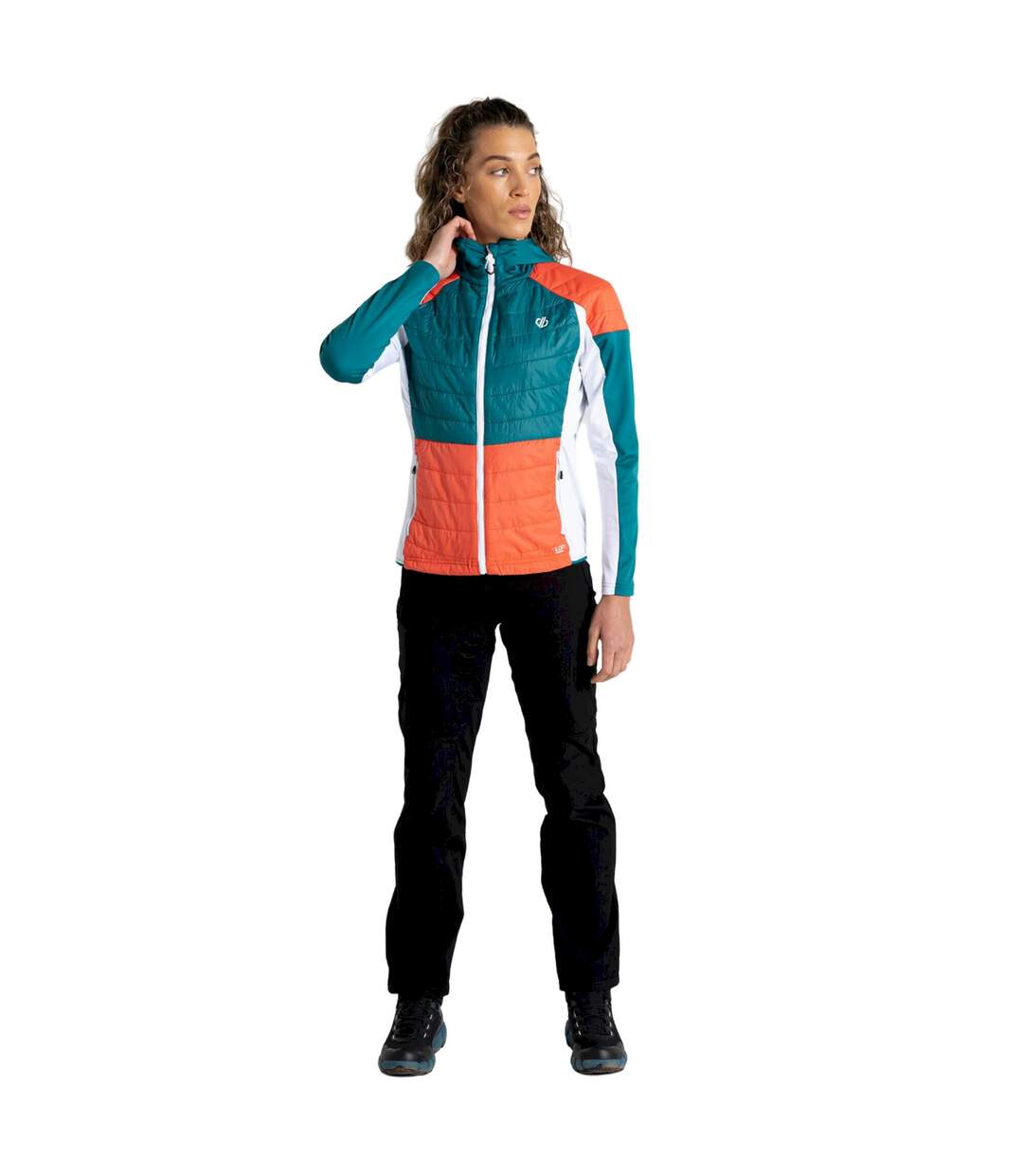 Doudoune Hybride Culmination Femme Bleu Sarcelle Pêche Néon Blanc Dare 2B-1