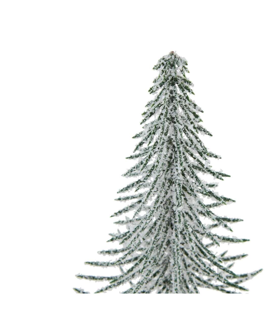 Snowy spindle tree christmas decoration 25cm brown/white/green Hill Interiors-3