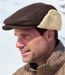 Men's Brown Faux-Suede Flat Cap-2