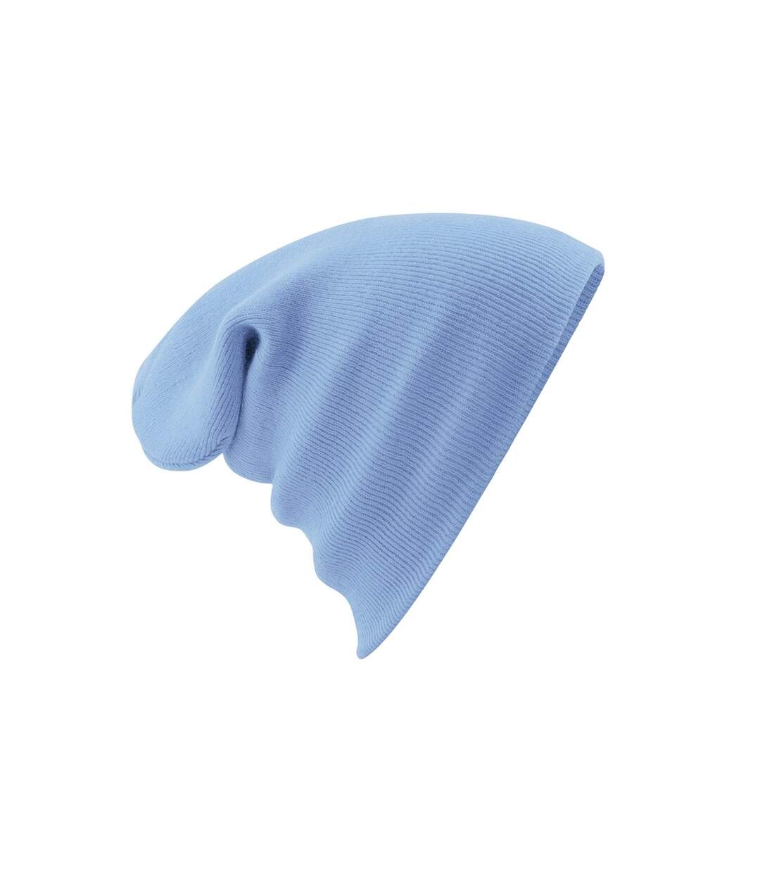 Unisex original cuffed beanie winter hat sky blue Beechfield-2