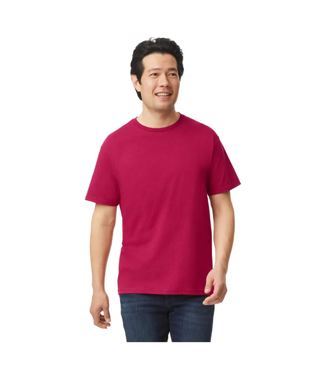 T-shirt Softstyle Adulte Rouge Foncé Chiné Gildan-1