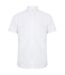 Modern chemise oxford à manches courtes homme blanc Henbury-1