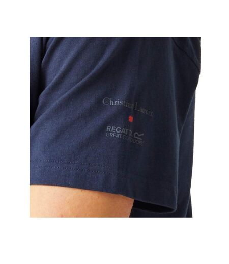 Mens christian lacroix aramon cotton t-shirt navy Regatta