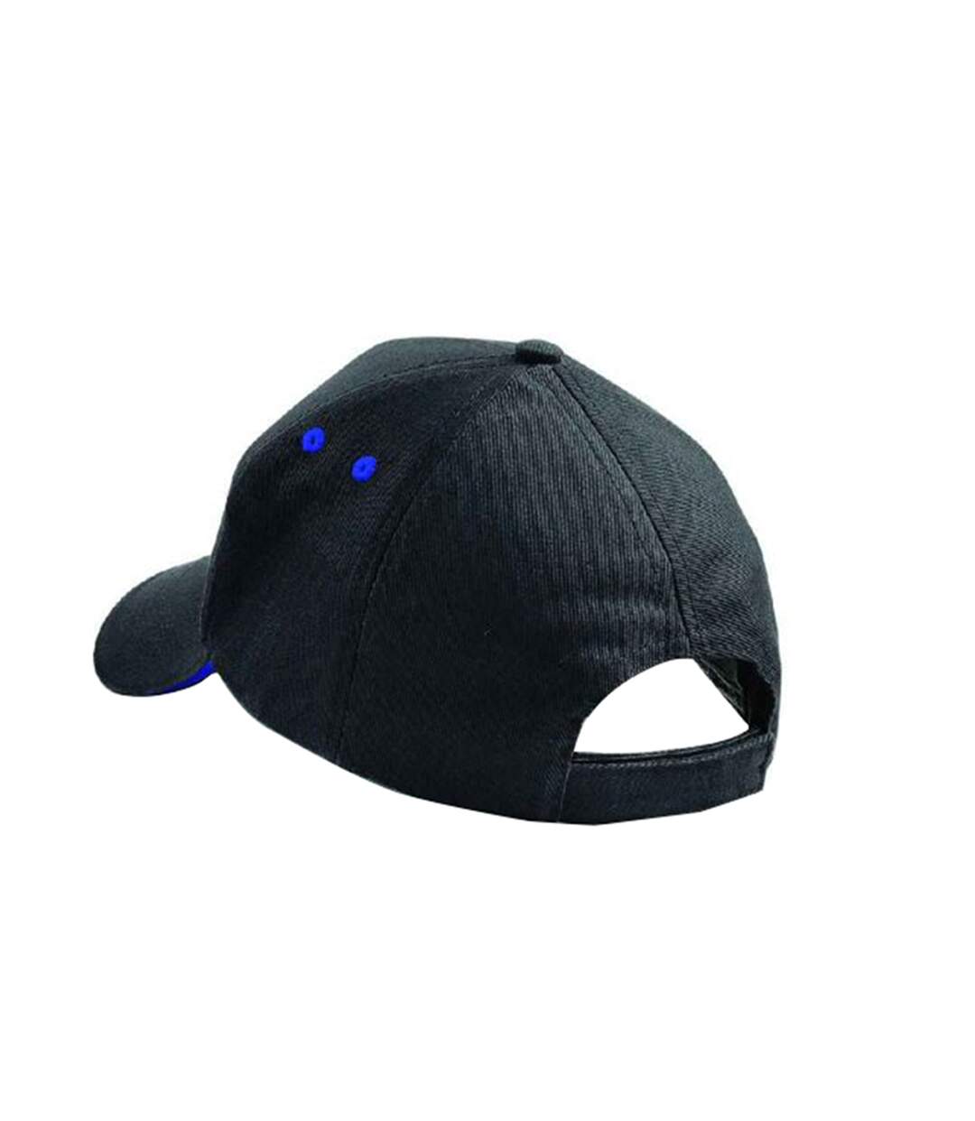 Beechfield - Casquette 100% coton - Adulte unisexe (Noir/Bleu roi vif) - UTRW222