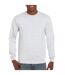 Gildan Unisex Adult Ultra Plain Cotton Long-Sleeved T-Shirt (Ash)