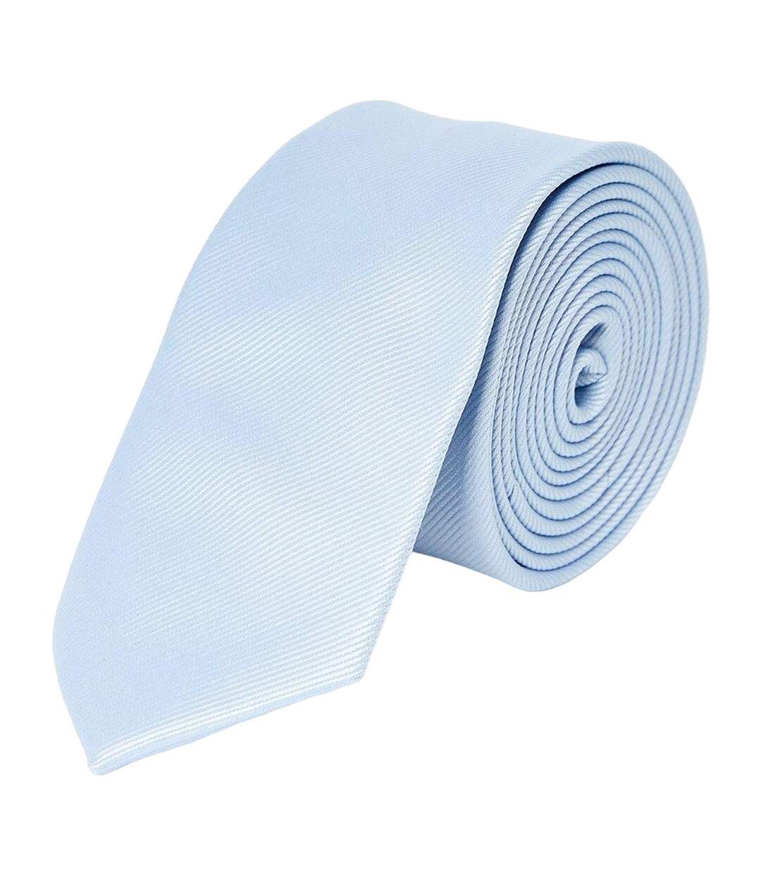 Mens polyester slim tie one size dusty blue Burton-1