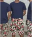 Bermuda homme rouge à  imprimé graphique en coton-2