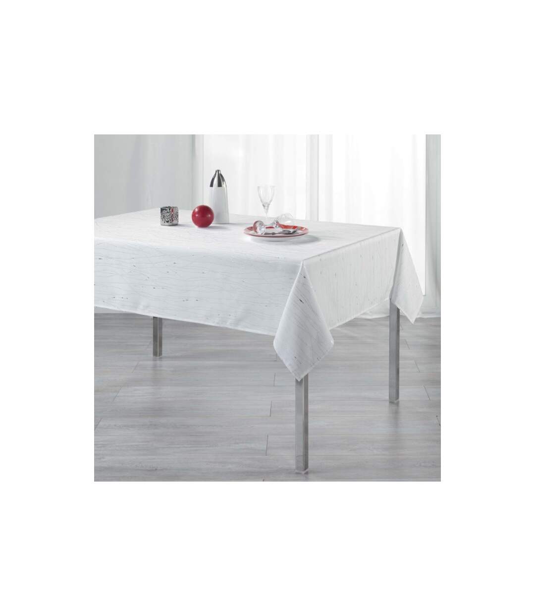 Nappe Rectangulaire Filiane 140x240cm Blanc-1