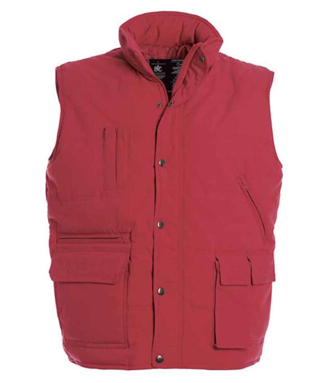 Doudoune anorak homme sans manches - Bodywarmer JU880 - rouge