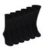 6 Pairs Mens Cotton Diabetic Socks - Soft Non Binding Everyday Comfort Socks-1