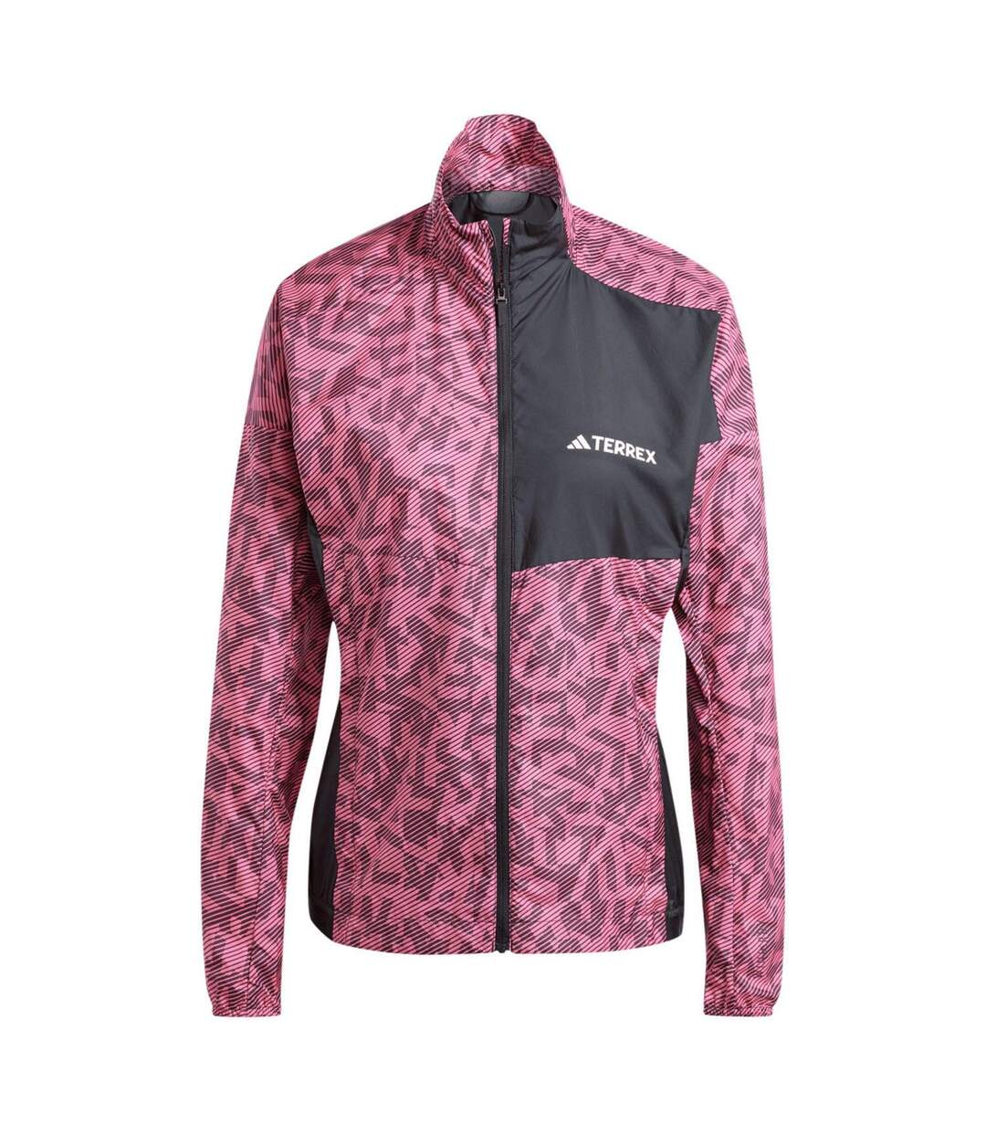 Veste Coupe-vent Terrex Trail Running Femme/ladies Rose Noir Adidas-2