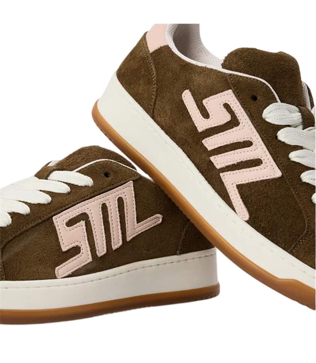 Baskets Motif/style Logo Alysha Femme Marron Kaki Steve Madden-4