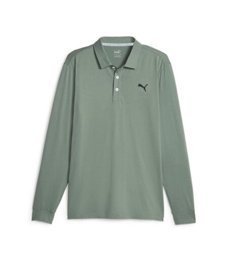 Polo Vert Homme Puma Longsleeve - L