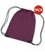 Lot De 2  Sac De Gym 11 Litres Taille Unique Bordeaux Bagbase-1