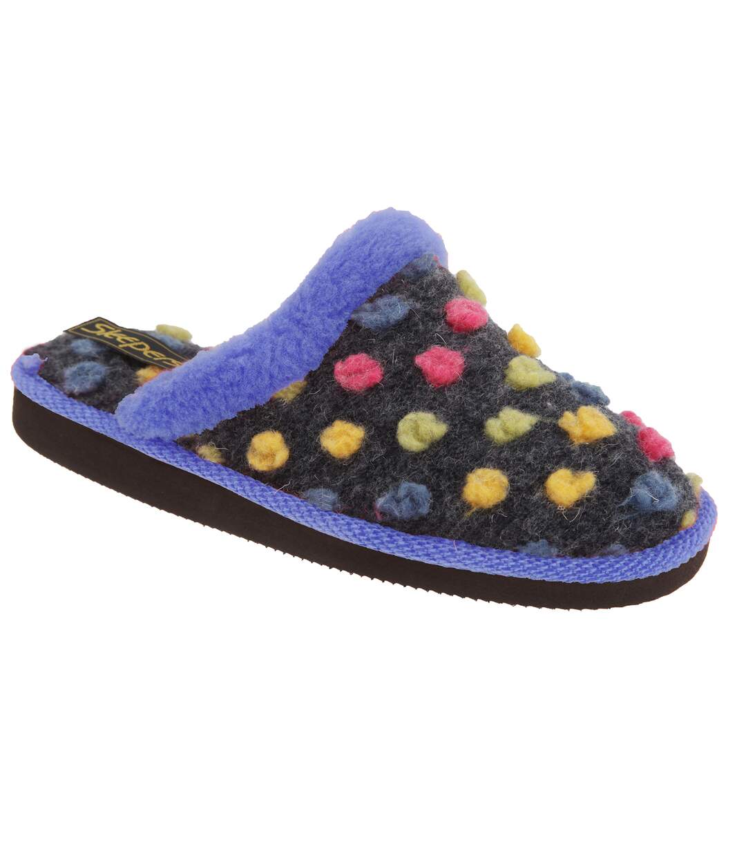 Sleepers Womens/Ladies Donna Mule Slippers (Blue/Multi) - UTDF499