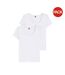 Pack Of 2  Womens/ladies Stretch T-shirt  White Hugo-2