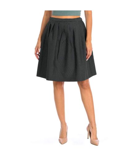 Skirt with fold and decorative pleat 6Z2N662N59Z woman