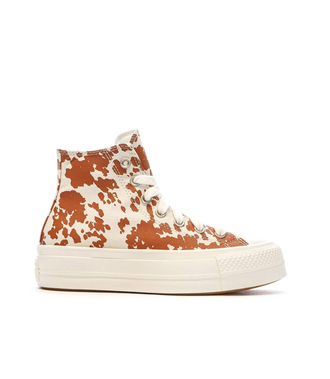 Baskets oranges/beige femme converse chuck taylor all star lift-2
