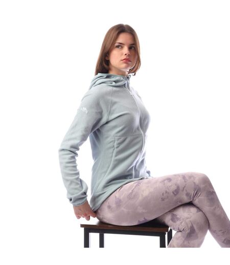Womens/ladies Mollo Fleece Full Zip Hoodie Blue Trespass