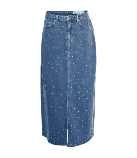 Jupe Mi-longue Tessa Femme Bleu Vero Moda