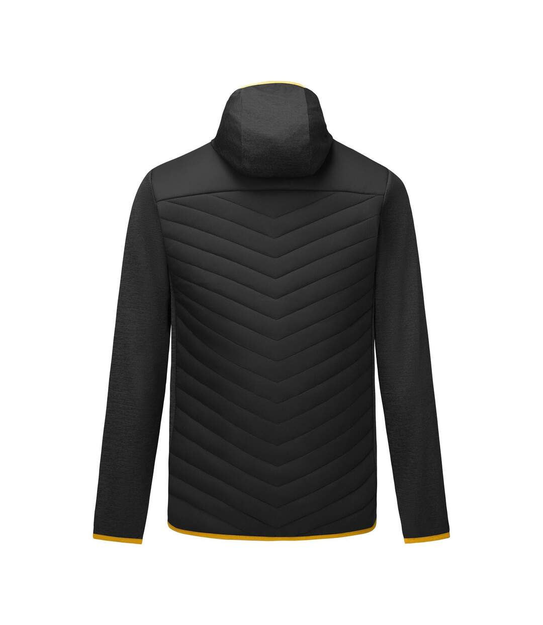 Veste Hybride Chinée À Capuche Andreson Homme Noir Jaune Sombre Regatta-3