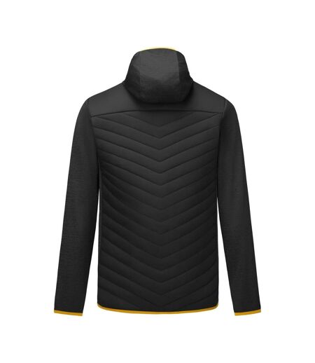 Veste Hybride Chinée À Capuche Andreson Homme Noir Jaune Sombre Regatta