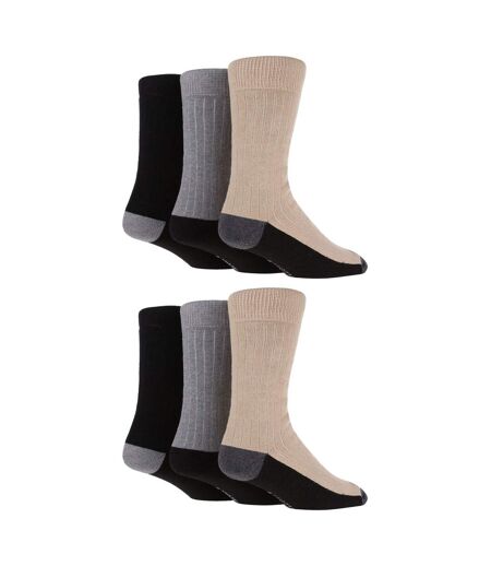 Wildfeet - 6 Paires Homme Chaussettes Bottes Coton Randonnée