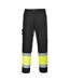Portwest Mens Contrast Hi-Vis Work Trousers (Yellow/Black) - UTPW945