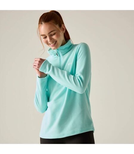 Haut Polaire Uni À Col Montant Zippé Sweetheart Femme Turquoise Clair Vif Regatta