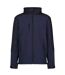 Reid Mens Softshell Wind Resistant Water Repellent Jacket Navy Blue Regatta-2