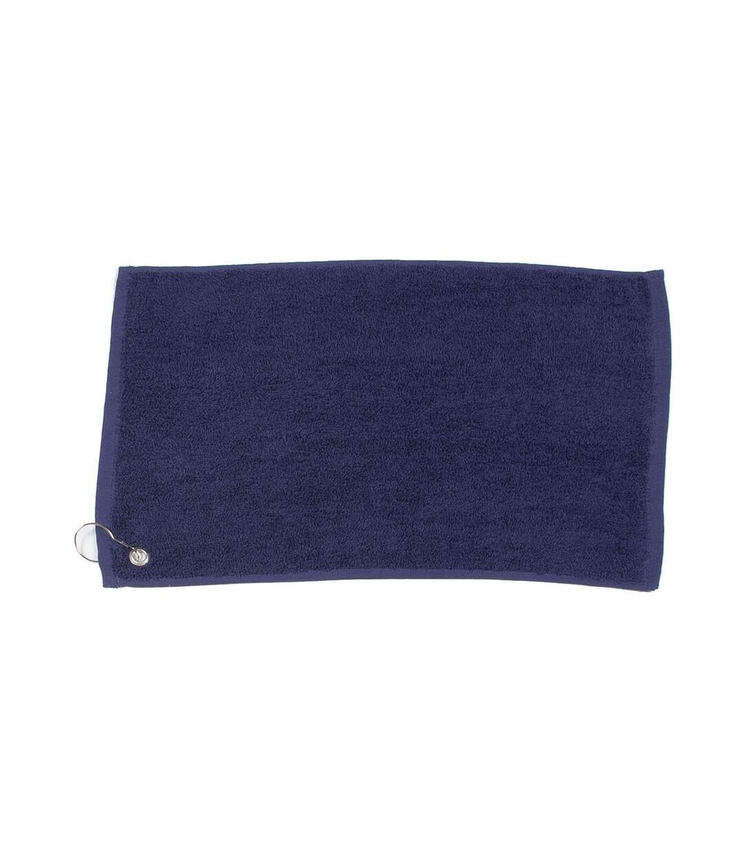 Serviette de golf luxury taille unique bleu marine Towel City