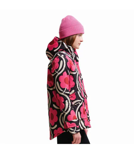 Womens/ladies Orla Kiely Swing Floral Waterproof Jacket Apple Blossom Pink Regatta