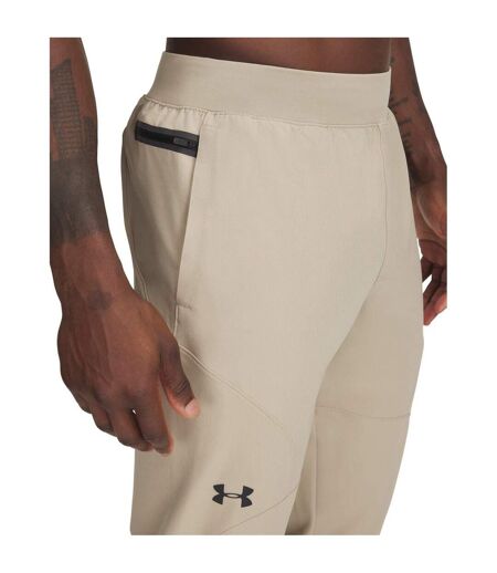 Mens Unstoppable Tapered Jogging Bottoms Brown Under Armour