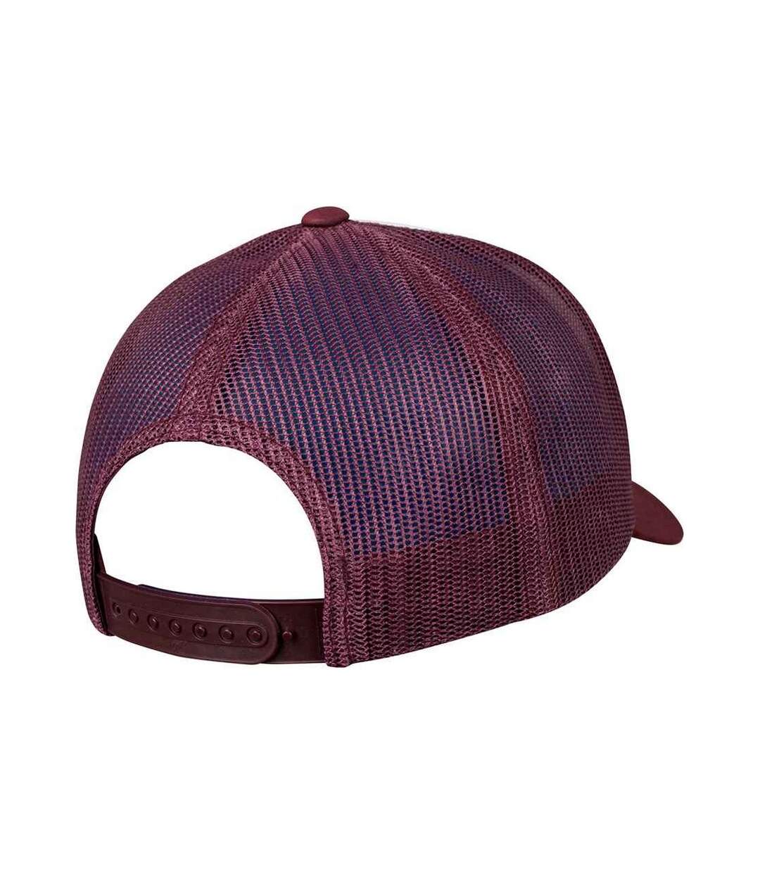 Retro Trucker Cap Maroon White Flexfit-2