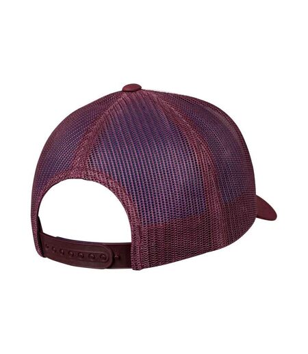 Retro Trucker Cap Maroon White Flexfit