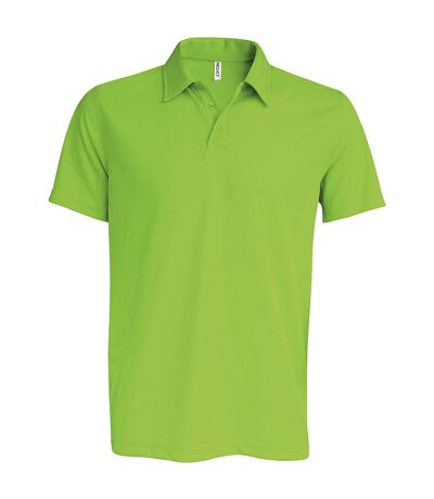 Kariban Proact Mens Short Sleeve Performance Polo Shirt (Lime)