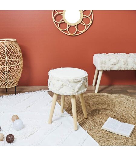Tabouret Mirage - Hauteur 41 cm - Crème