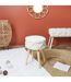 Tabouret Mirage - Hauteur 41 cm - Crème-2