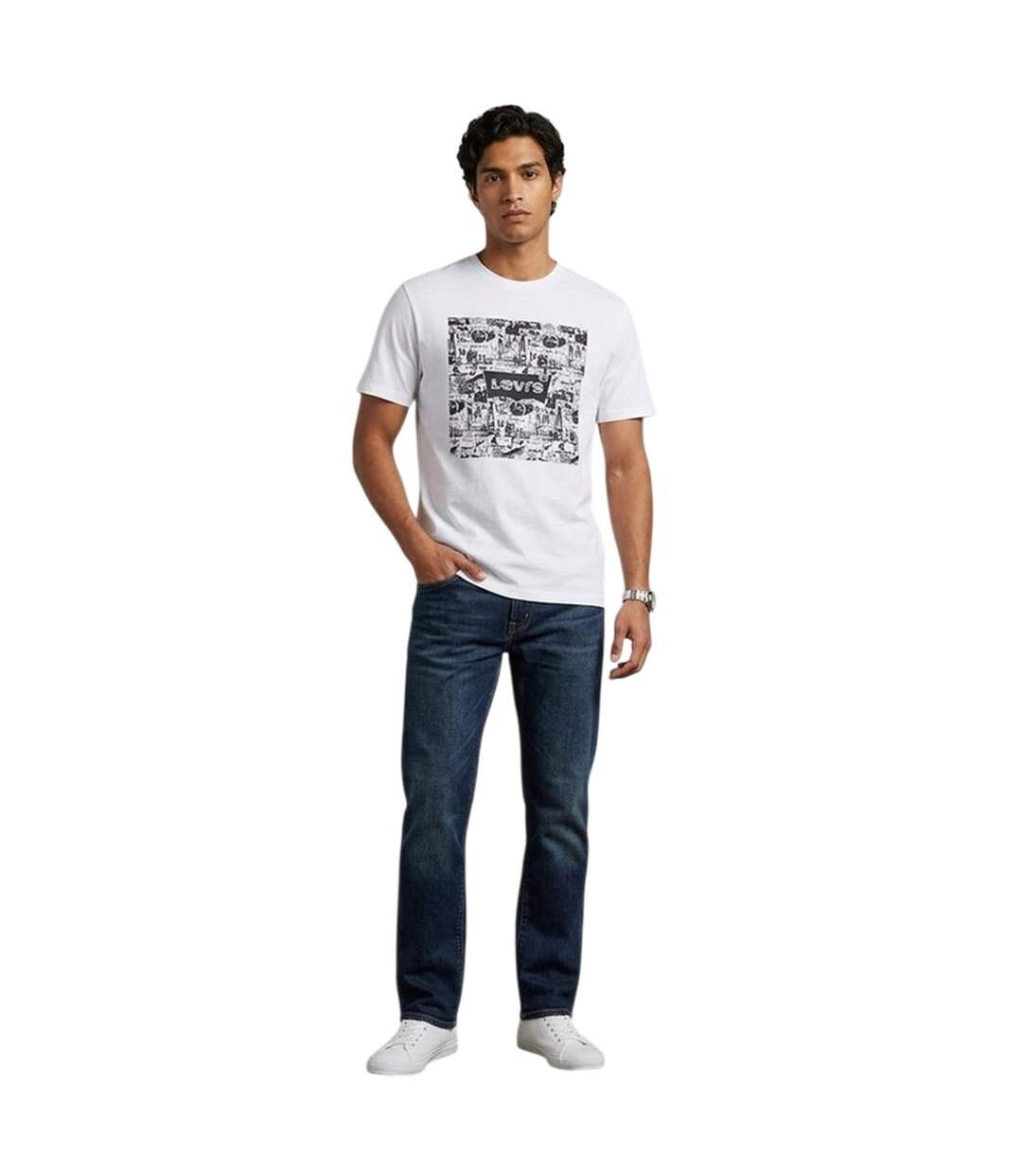 Mens Comic T-shirt White Levis-1
