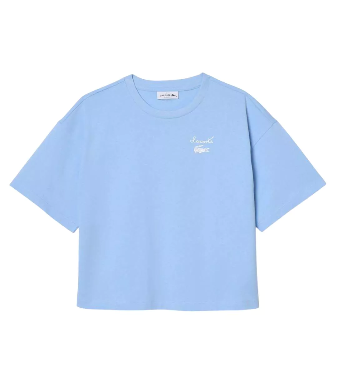 T-shirt Style Logo Femme Bleu Clair Lacoste-2