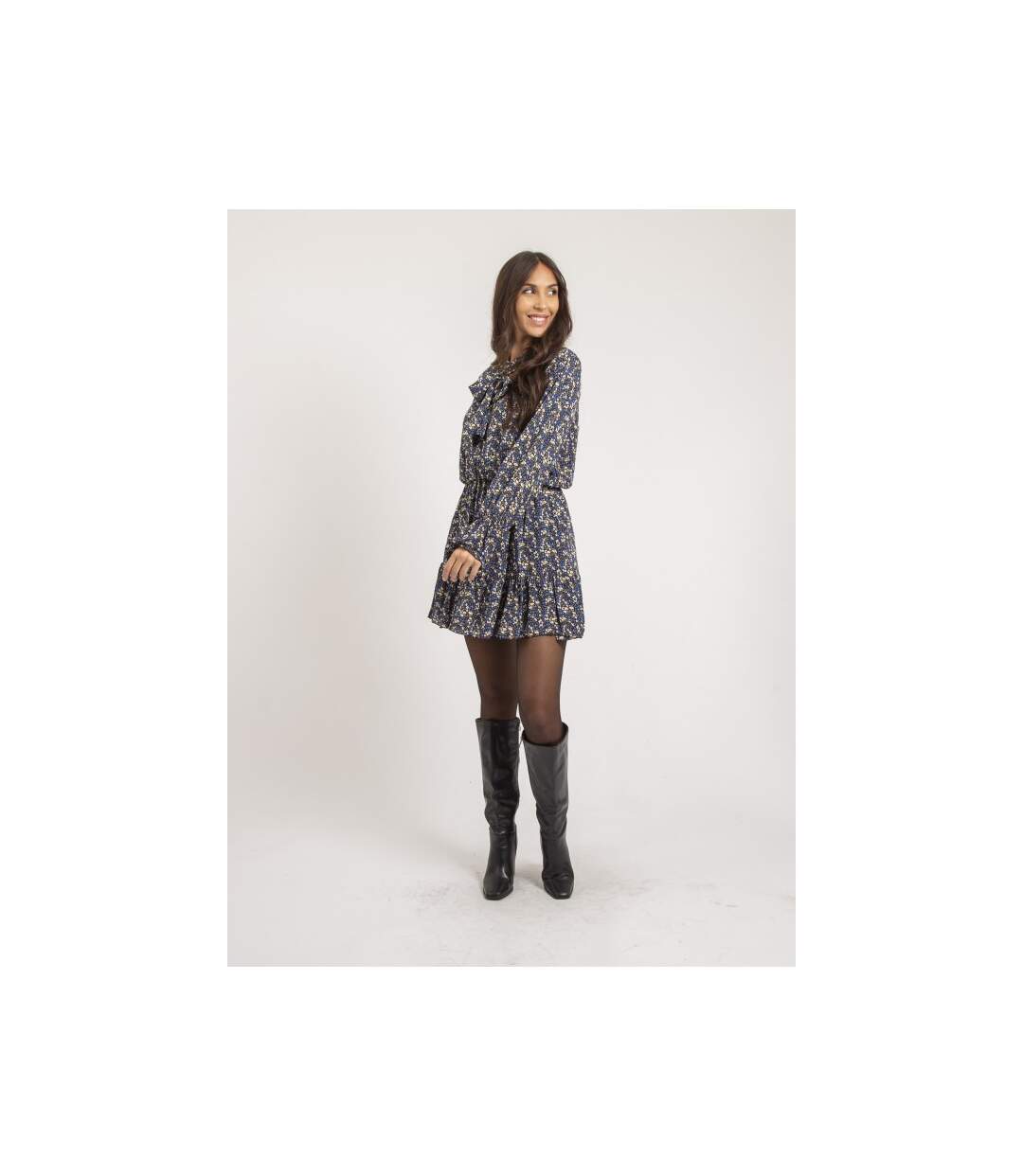 Robe courte motifs INTACK - Dona X Lisa-4
