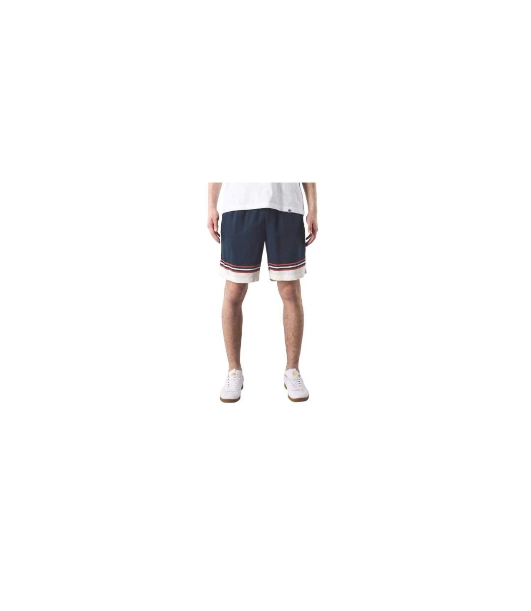 Short De Jogging Motif/style Rayé Homme Bleu Marine Pretty Green-1