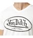 T-shirt homme col v avec logo neppy fluo en coton Tyron Vondutch
