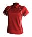 Finden & Hales Womens Coolplus Piped Sports Polo Shirt (Red/White)